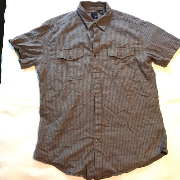 Bundle 3 items Mens Button Up Short Sleeve Tops - Picture 4 of 4